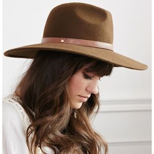 Forever 21 Brown Wide Brim Fedora Hat